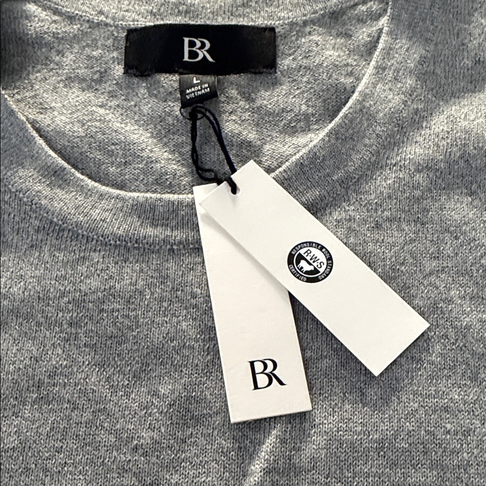 Banana Republic Men's Classic Gray Crewneck Sweater